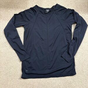Athleta Black Long Sleeve Top